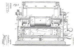 Image of an A.B. Dick mimeograph machine from the early 1900s